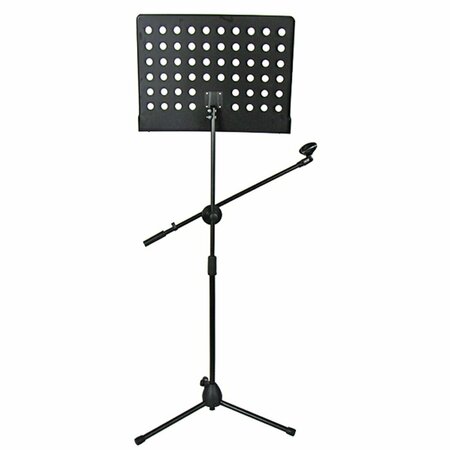 5 CORE 5 Core Sheet Music Stand with Mic Holder- Portable Height Adjustable Music Note Holder Tripod Stands MUS MH